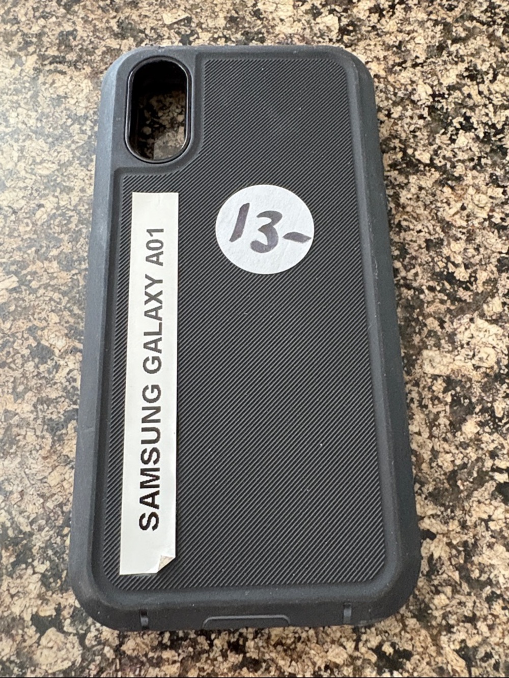 Samsung Black Rugged Textured Case for Galaxy A01